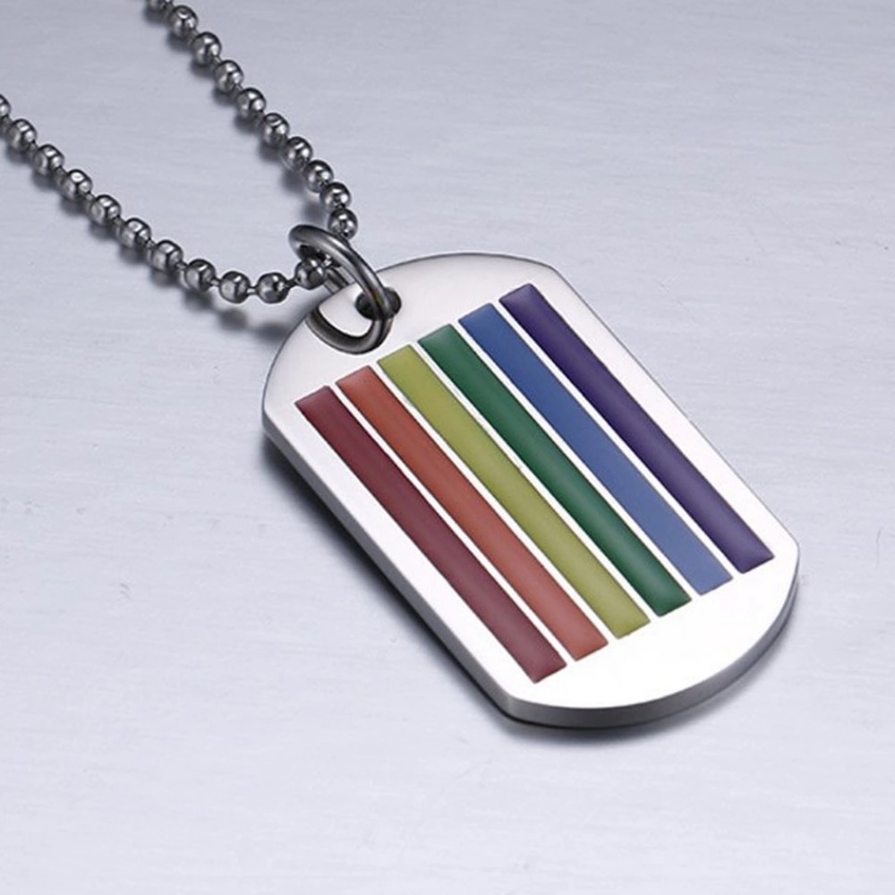 🌈 Pride! Dog Tag Necklace! - Picture 4 of 5